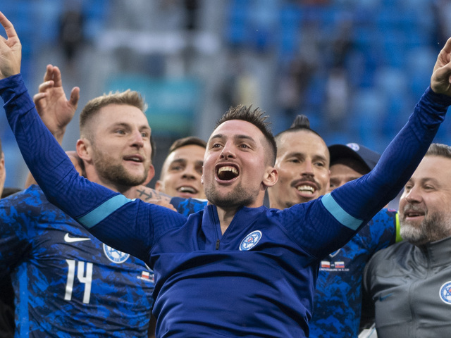 Rusko SR futbal ME2020 E Poľsko Slovensko