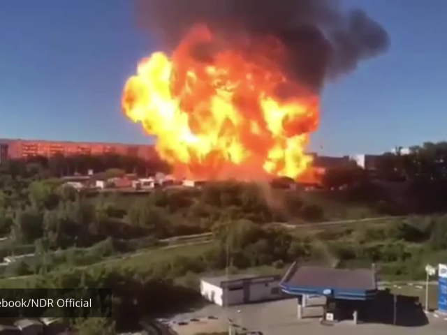 výbuch čerpacej stanice Novosibirsk
