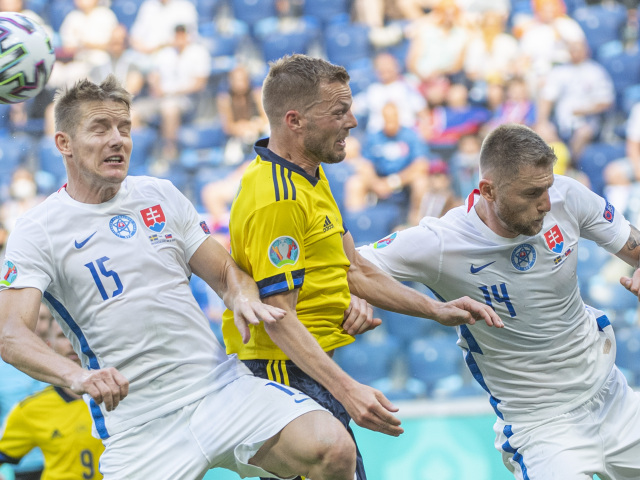 Rusko SR Slovensko Švédsko futbal ME2020 E