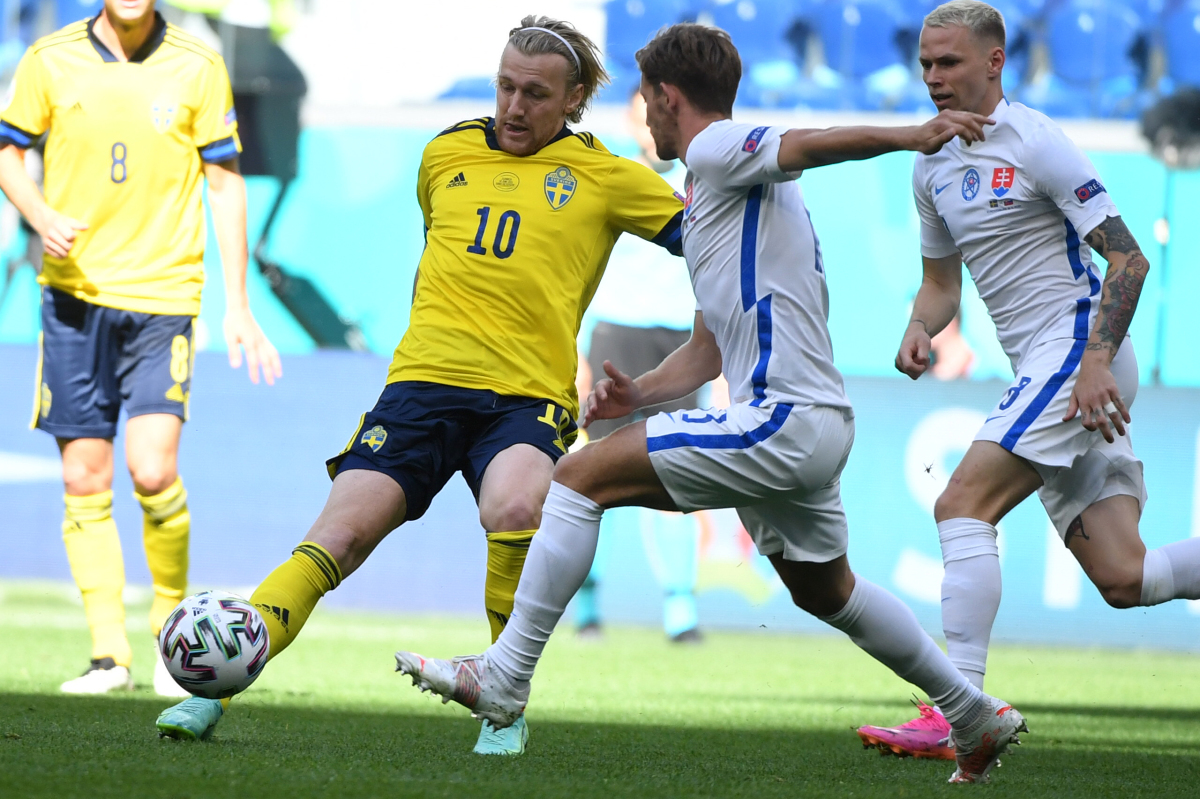 Rusko SR Slovensko Švédsko futbal ME2020 E