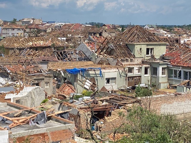 tornádo, morava