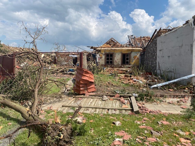 Tornádo na Morave, Hrušky