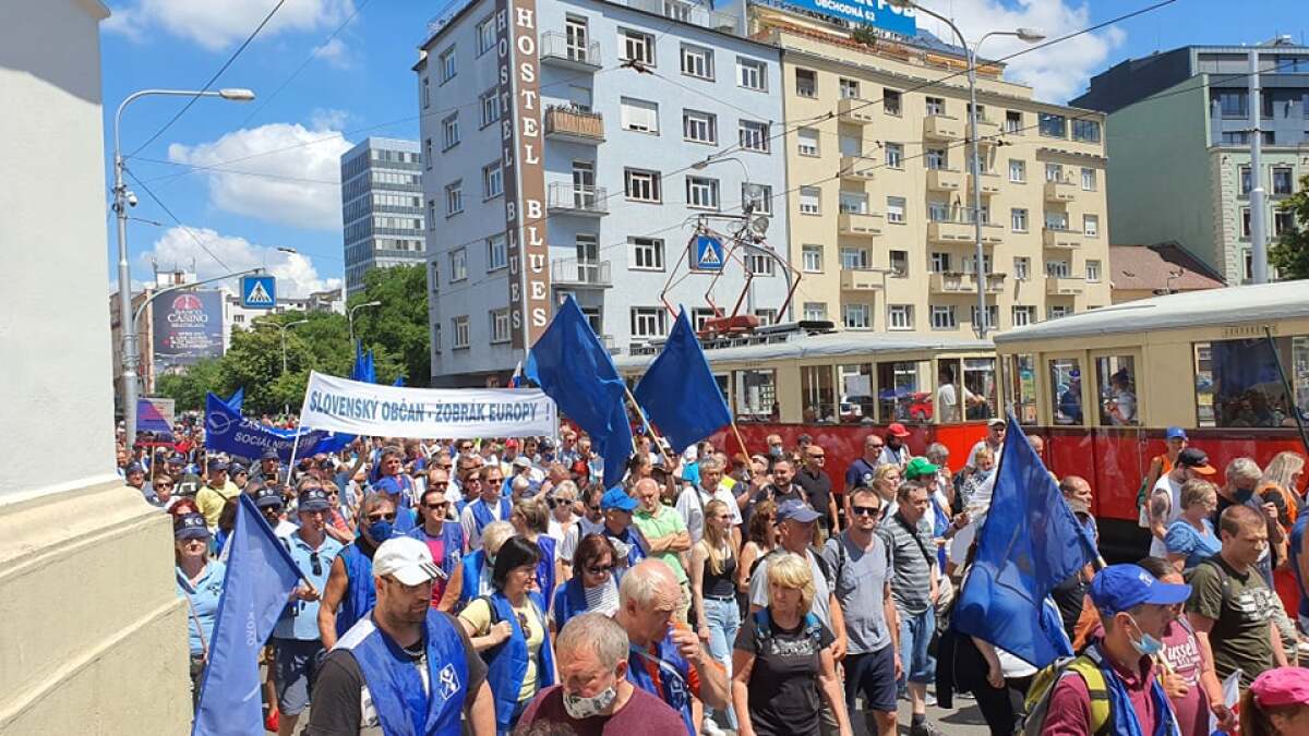 odbory, KOVO, Bratislava, protest, za sociálny štát