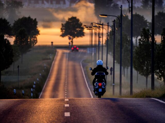 cesta, doprava, motorka,