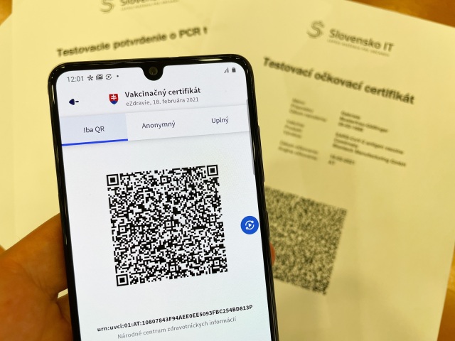 greenpass covid pass pas očkovací certifikát QR