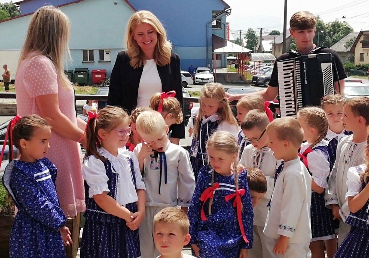 Prezidentka Zuzana Čaputová v Oravskej Polhore.
