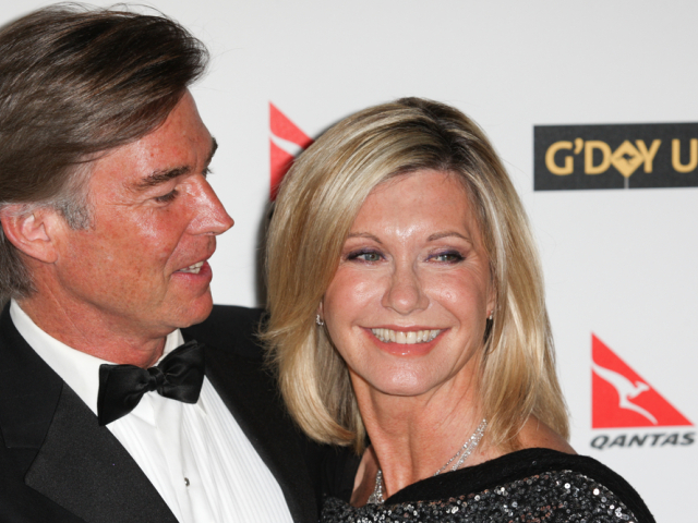 Olivia Newton-John a jej manžel, John Easterling.