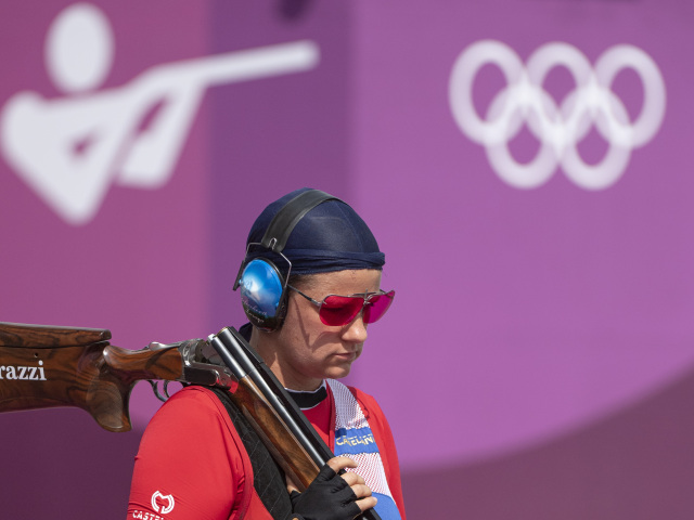 Japonsko OH2020 SR Strelectvo Trap Ženy Kvalifikácia
