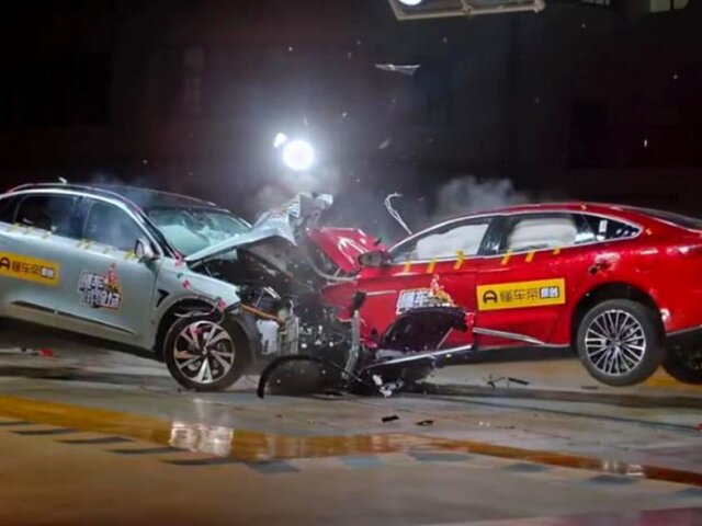BYD Han a ArcFox aS - crashtest 2021