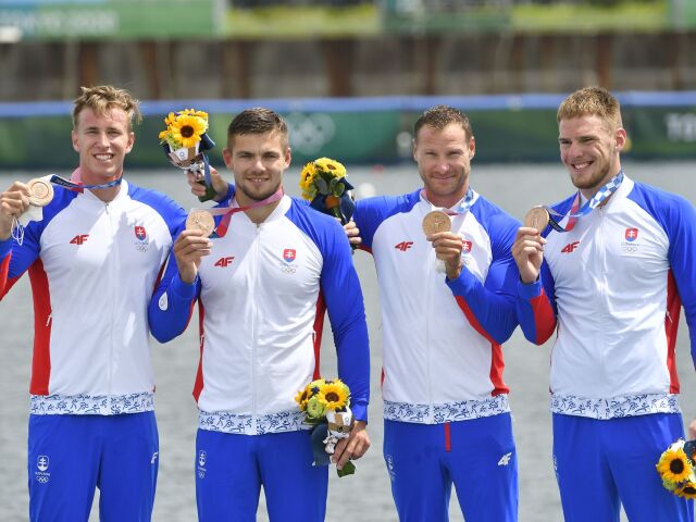 Japonsko OH2020 SR Kanoistika K4 finále 500 m bronz