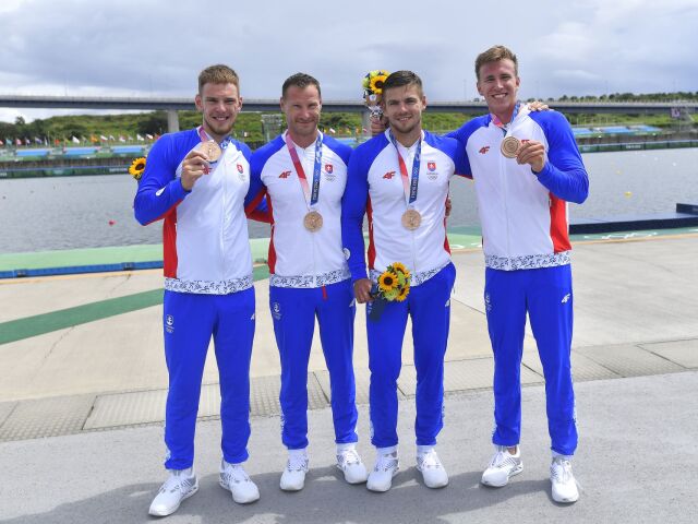 Japonsko OH2020 SR Kanoistika K4 finále 500 m bronz