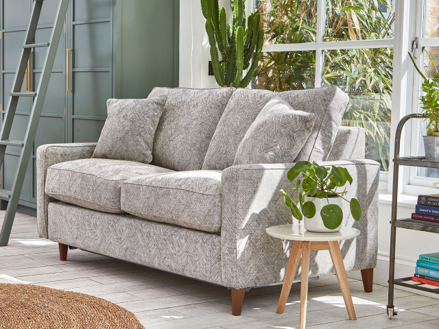 Beckenham 3 Seater Sofa in Stain Resistant Textured Linen Graphite