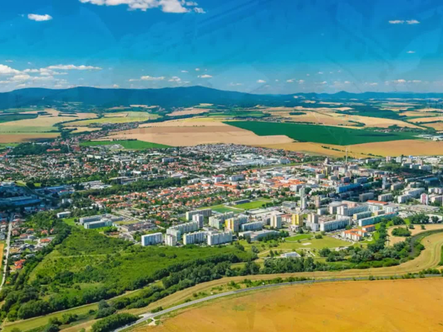 Topoľčany z neba