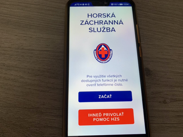 Záchranná horská služba, aplikácia
