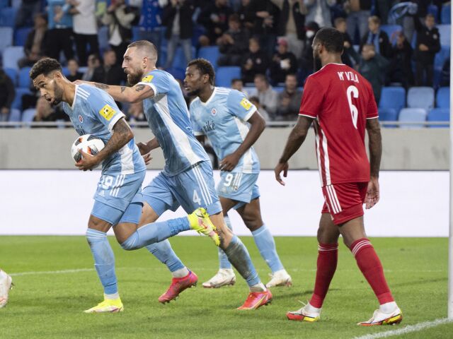 SR futbal EL odveta play off Slovan Olympiakos BAX