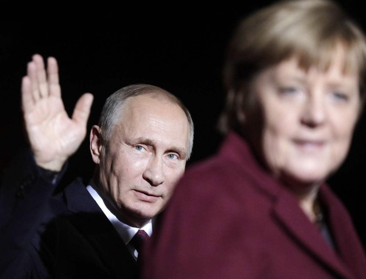 Vladimir Putin / Angela Merkelová /