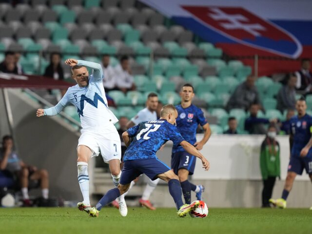 Slovinsko šport SR futbal kval. MS2022 H Slovensko