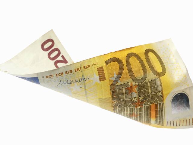 bankovka, euro, 200 eur