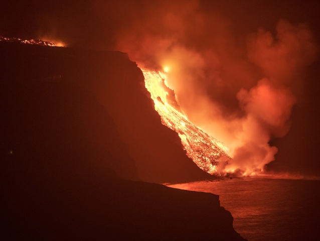 sopka la palma láva