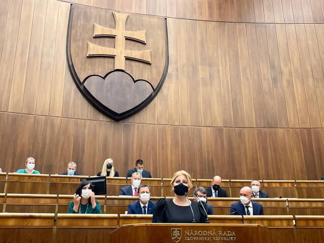 Zuzana Čaputová, parlament, správa o stave republiky