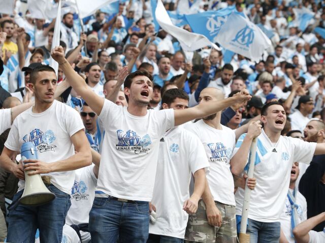 Francúzsko Futbal EL finále Marseille Atlético