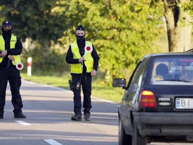 Poľsko / Bielorusko / Migrácia / Polícia / Kontroly /