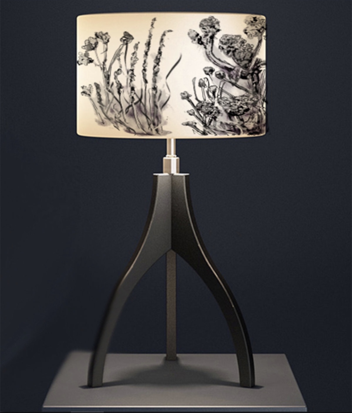 Elaine Collins  Meadow Muse  Organic Lampshade in White