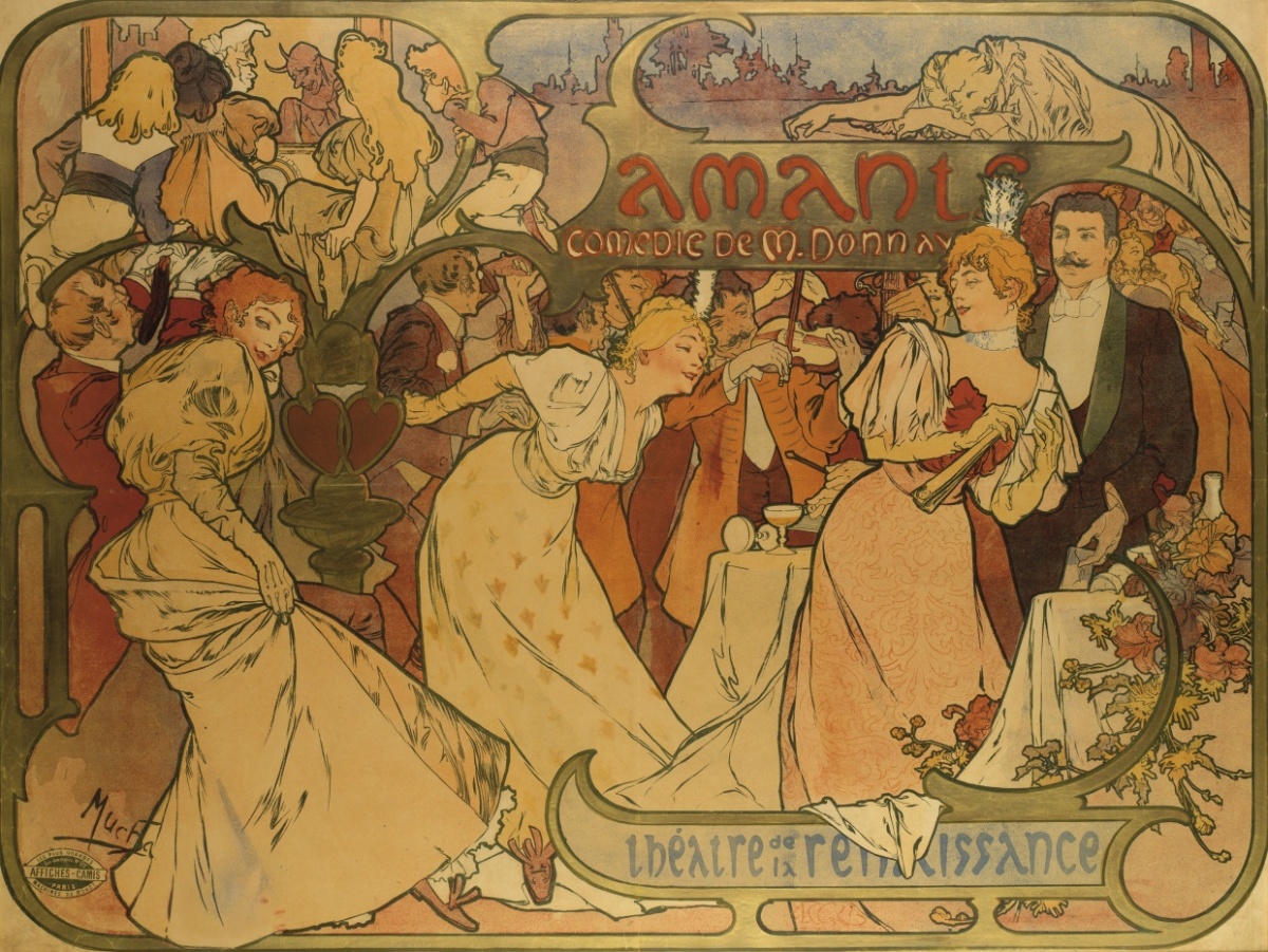 Milenci Alfons Mucha