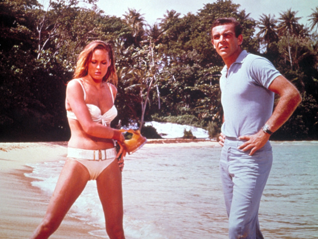 Sean Connery, Ursula Andress, James Bond, bondovka, Dr. No.