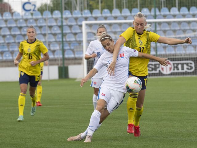 SR Futbal MS 2023 kvalifikácia ženy A Švédsko BAX