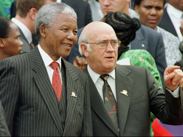 JAR prezidenti Mandela de Klerk nemocnica