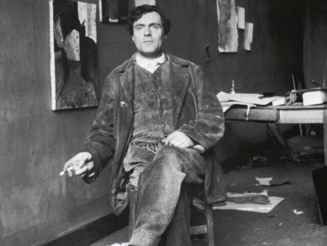 Amedeo Modigliani vo svojom ateliéri