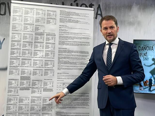 Igor Matovič predstavuje druhú časť odvodovej reformy - zdaňovanie práce.