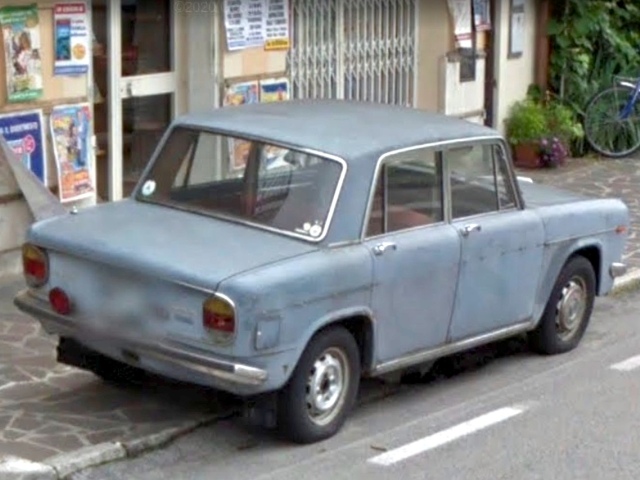 Lancia Fulvia - parkovanie v Conegliano