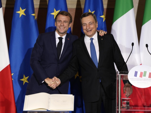 Mario Draghi / Emmanuel Macron /