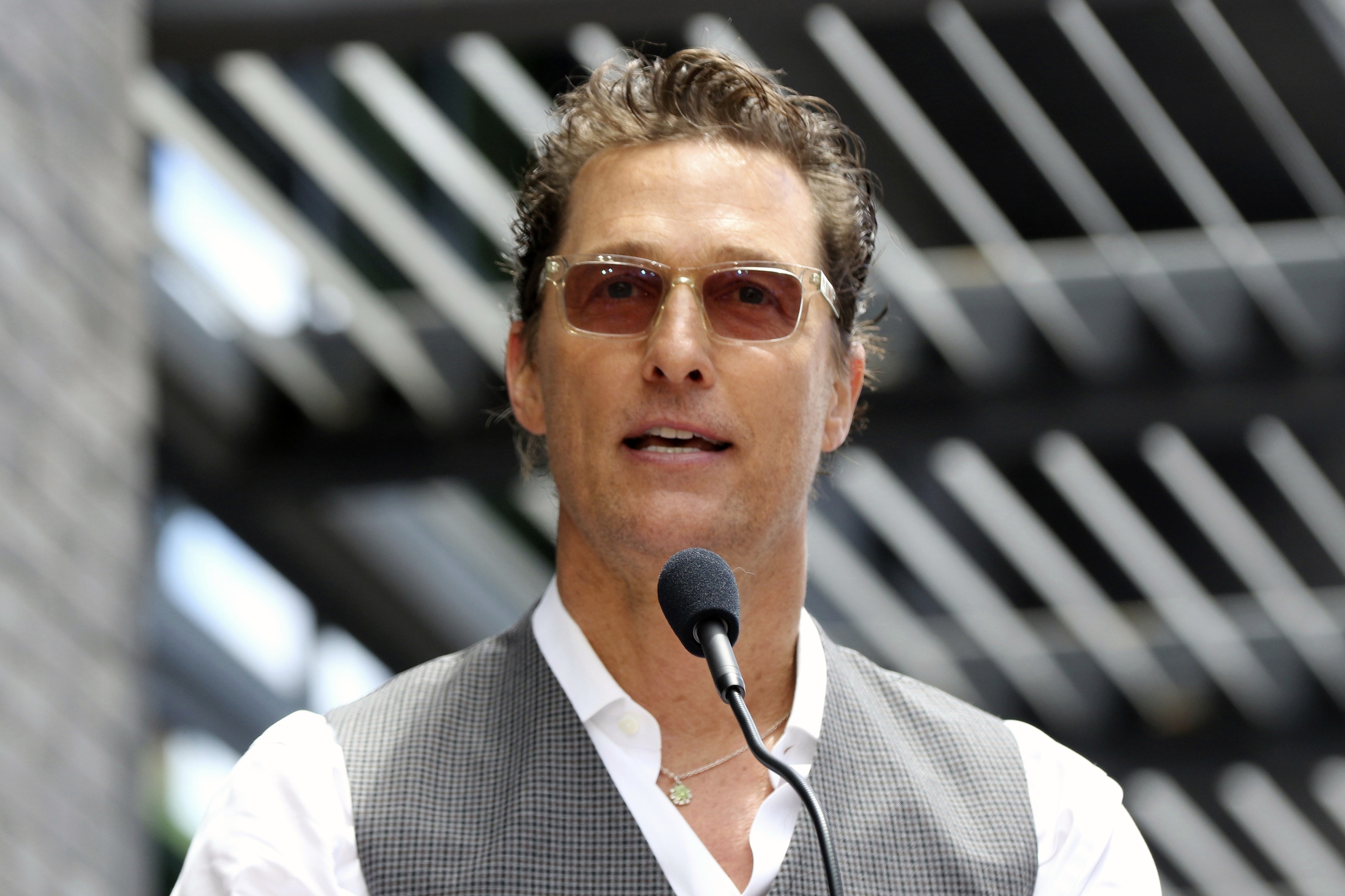 Herec Matthew McConaughey na zábere z roku 2019.