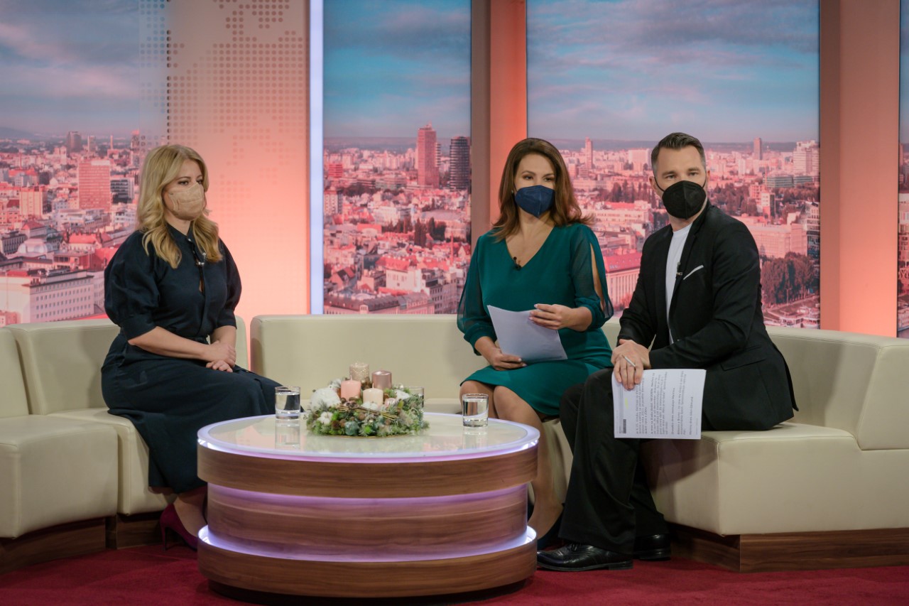 Prezidentka Zuzana Čaputová v Ranných novinách TV Joj.