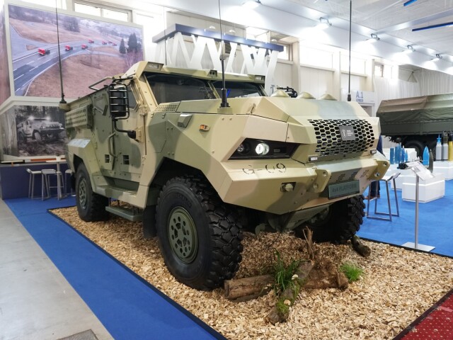 Fotografia c.1 - Viacucelove obrnene vozidlo 4x4 na podvozku Tatra od spolocnosti Tatra Defence Slovakia na vystave IDEB 2021  zdroj foto DP