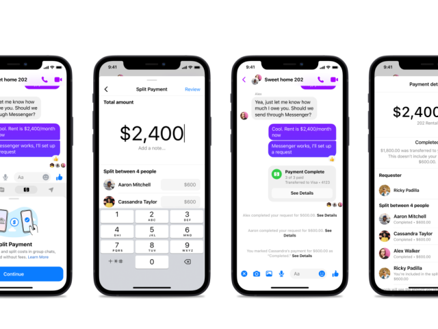 Messenger, Meta, Facebook, Split Payments