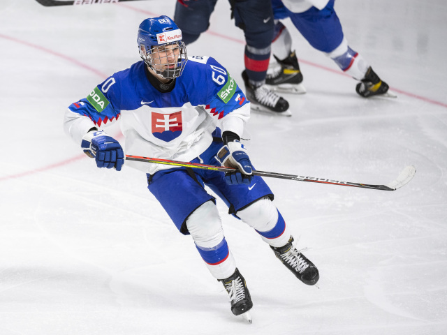 Lotyšsko MS2021 hokej Slafkovský