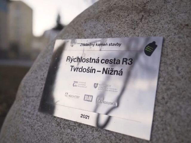 NDS, R3 Tvrdošín, základný kameň