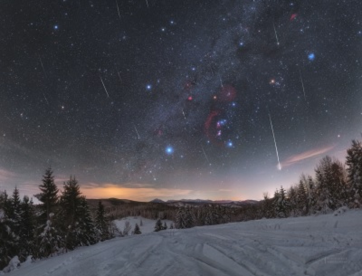 Maximum meteorickeho roja Kvadrantid v Oravskej Lesnej v roku 2020.