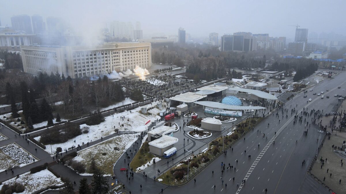 Kazachstan Alma-Ata protest ceny LPG Tokajev