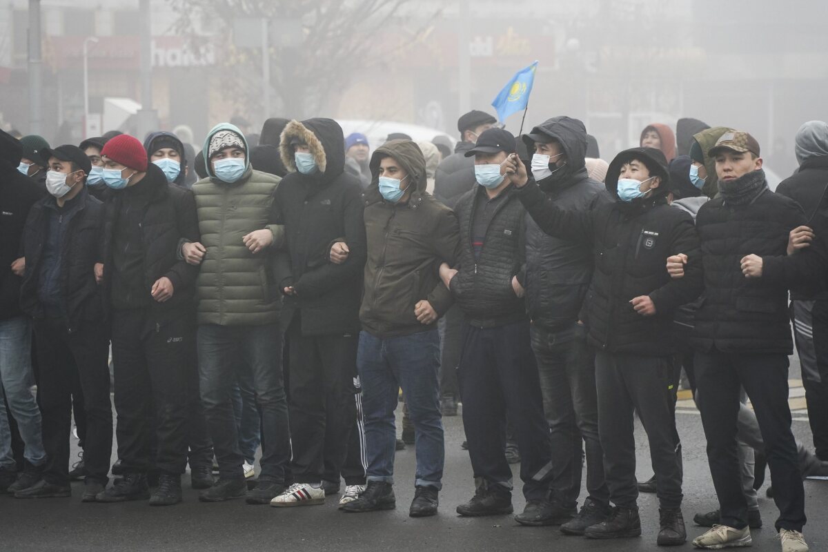 Kazachstan Alma-Ata protest ceny LPG Tokajev