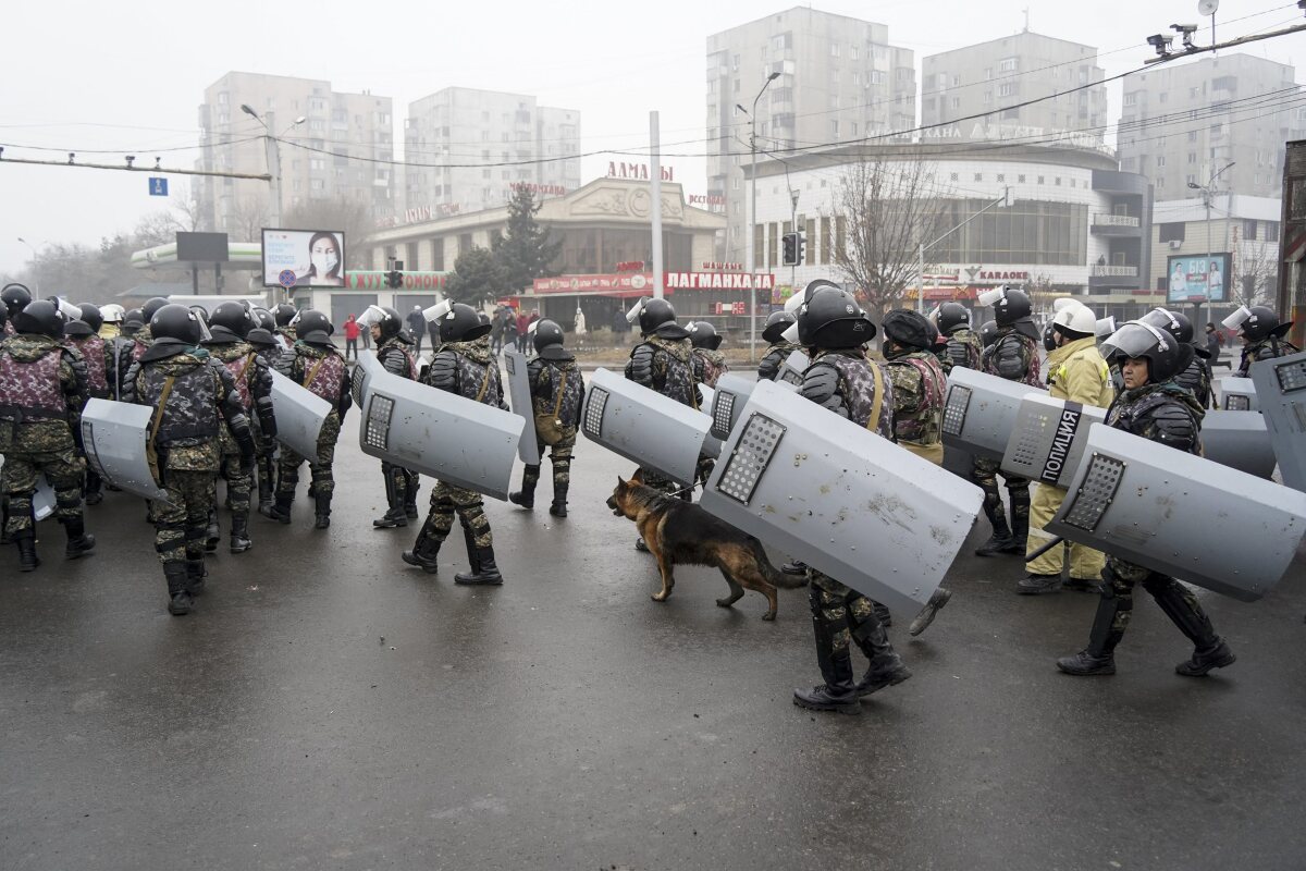 Kazachstan Alma-Ata protest ceny LPG Tokajev