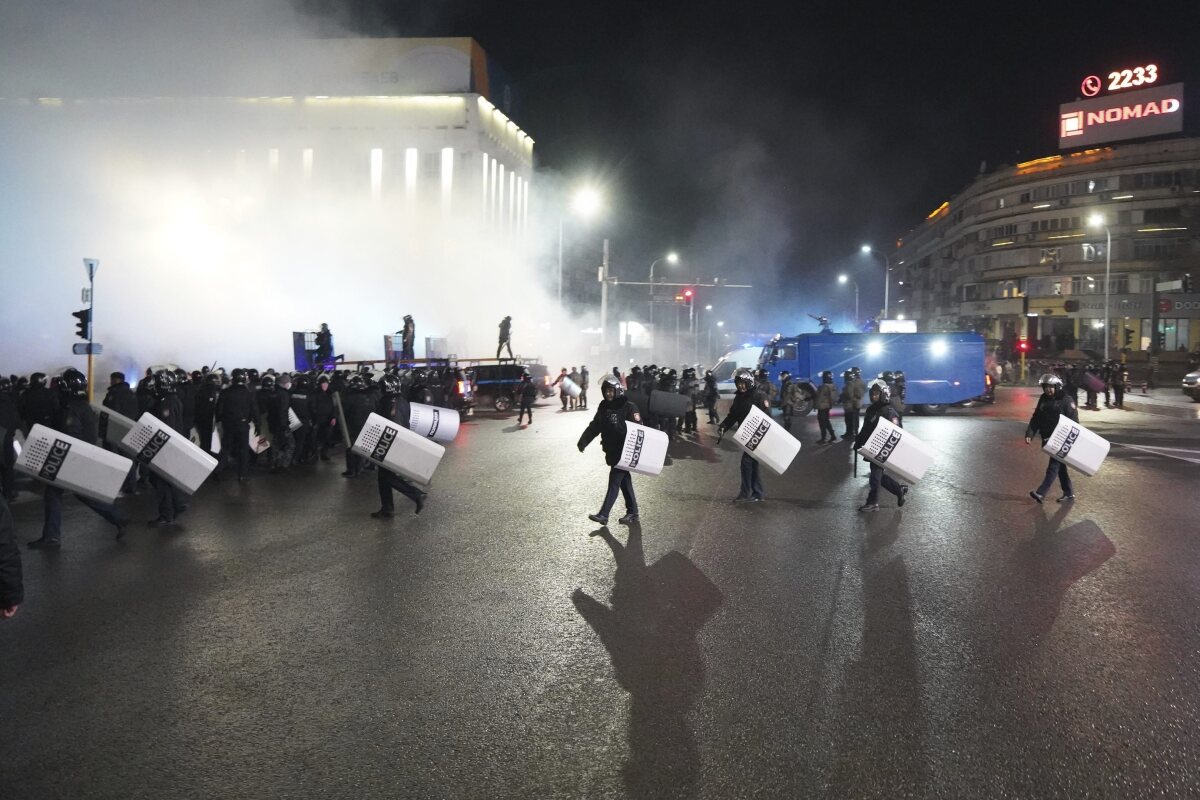 Kazachstan Alma-Ata protest ceny LPG Tokajev
