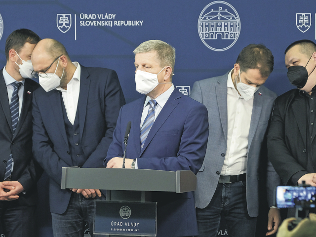koalícia, Lengvarský, Matovič, Mikas, Sulík, Heger