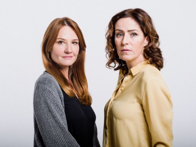 Marta Fialova a Kristina Vazanova zo serialu Priznanie  Andrea Karnasova  Sona Norisova   3  foto RTVS