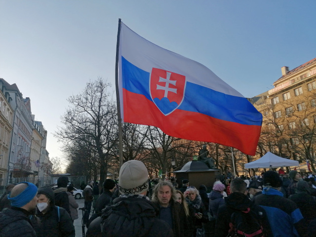 Protest / SR / Slovensko / Vlajka / Obranná dohoda /