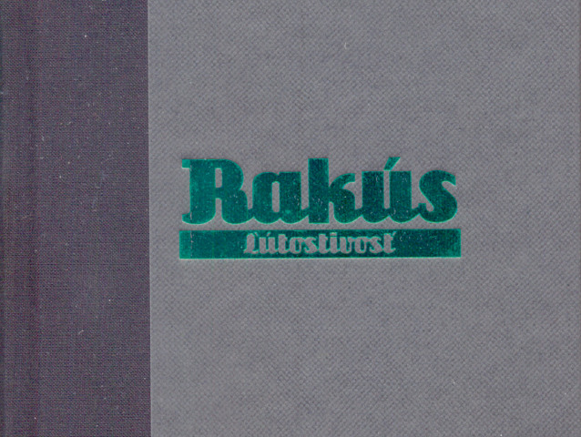 Obálka knihy S. Rakúsa